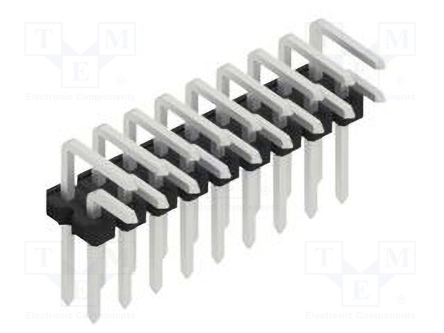 Connector: pin strips; pin header; male; PIN: 18; 2.54mm; THT; 2x9