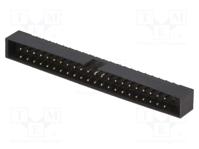 Socket; IDC; male; PIN: 44; straight; THT; gold flash; 2mm