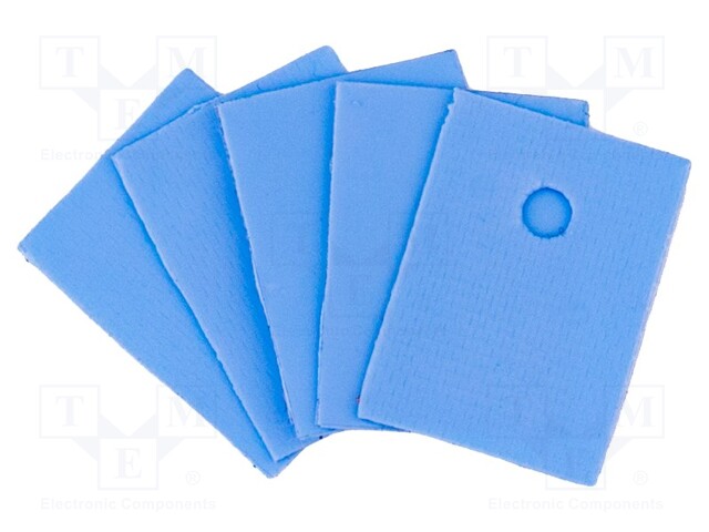 Tape: heat transfer; W: 13mm; L: 18mm; Thk: 0.3mm; 1.5W/mK; Pcs: 5
