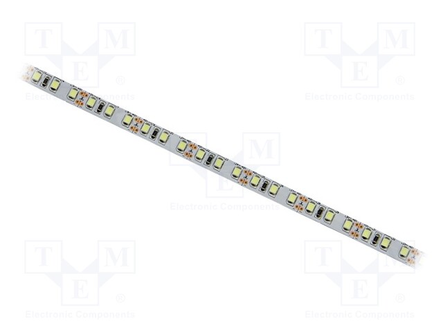 LED tape; white cold; 2835; 12V; LED/m: 120; 10mm; white PCB; IP20