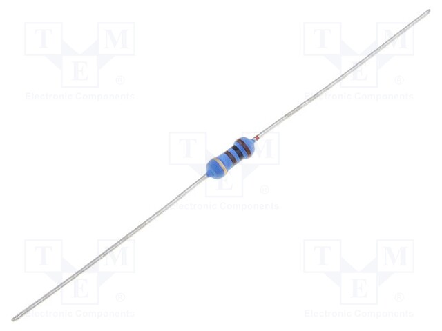 Resistor: power metal; THT; 910Ω; 1W; ±5%; Ø2.5x6.5mm; 350ppm/°C