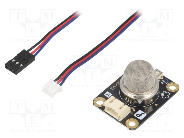 Sensor: gas level; analog; 5VDC; Kit: module,cables; Gravity; MQ-8