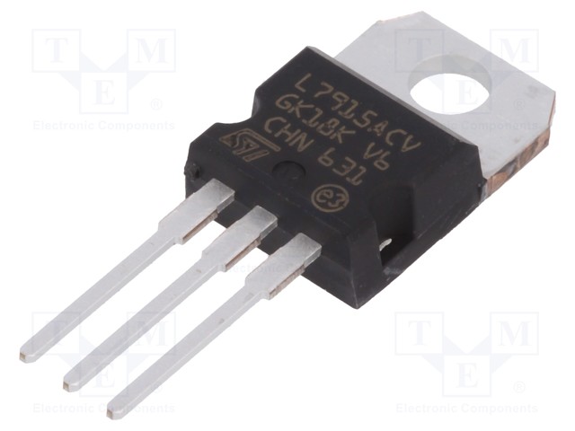 IC: voltage regulator; linear,fixed; -15V; 1.5A; TO220; THT