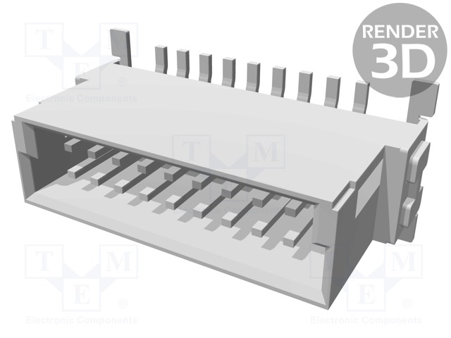 Connector: PCB to PCB; male; PIN: 18; 1.27mm; Series: har-flex; 2.3A
