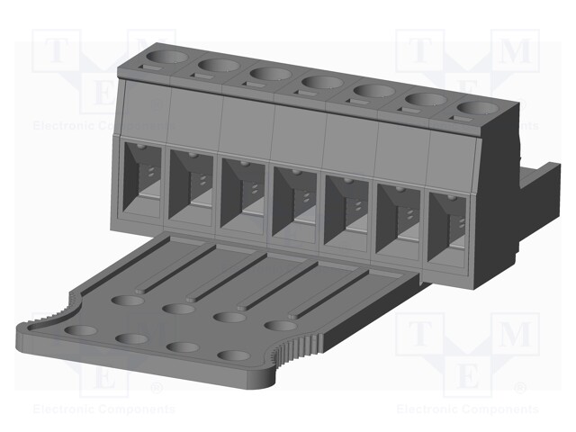 Connector: pluggable terminal block; plug; female; straight; grey