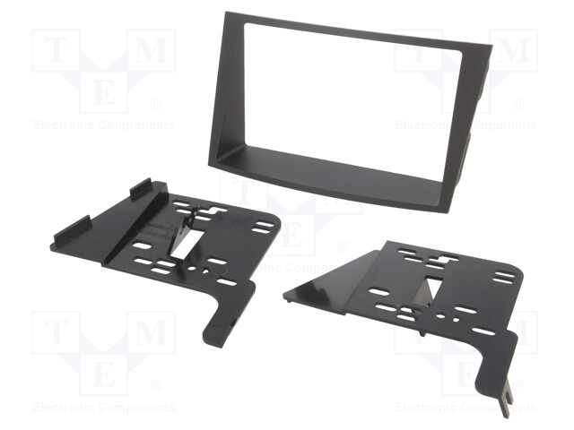 Radio mounting frame; Subaru; 2 DIN; black