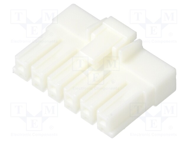 Plug; wire-board; female; DF33; 3.3mm; PIN: 6; w/o contacts