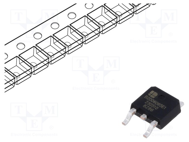 Diode: Schottky rectifying; SiC; SMD; 650V; 6A; TO252-2; reel,tape