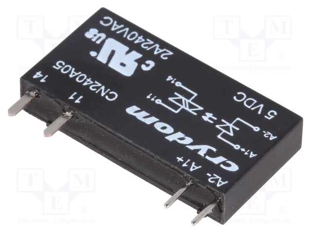Relay: solid state; Ucntrl: 3÷12VDC; 2A; 24÷280VAC; THT; SIP