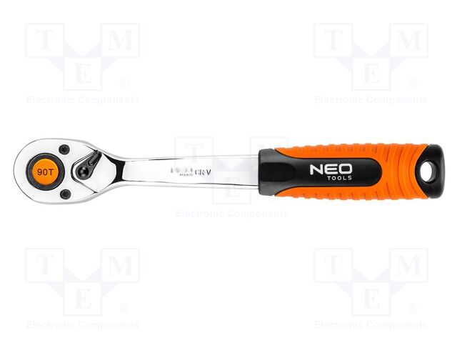 Rattle; 1/2"; with switch; 250mm; Teeth: 90