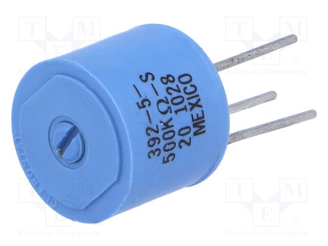 Potentiometer: mounting; single turn; 500kΩ; ±10%; 0.5W; linear