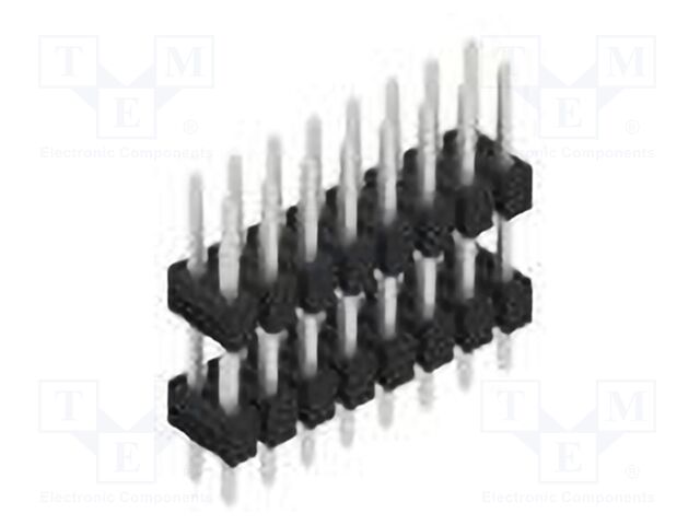 Connector: pin strips; pin header; male; PIN: 16; 2.54mm; THT; 2x8