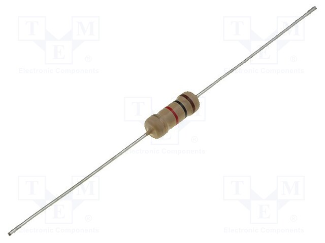 Resistor: carbon film; THT; 47kΩ; 2W; ±5%; Ø4.2x11mm; axial