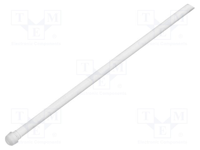 Fibre for LED; round; Ø2mm; Front: convex; straight