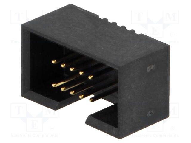 Socket; IDC; male; PIN: 10; straight; THT; gold flash