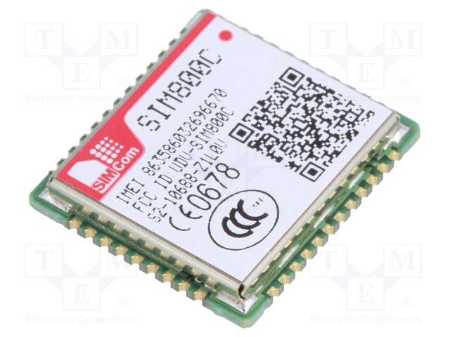 Module: GSM; 85600bps; 2G; 42pad SMT; SMD; GPRS; 17.6x15.7x2.3mm