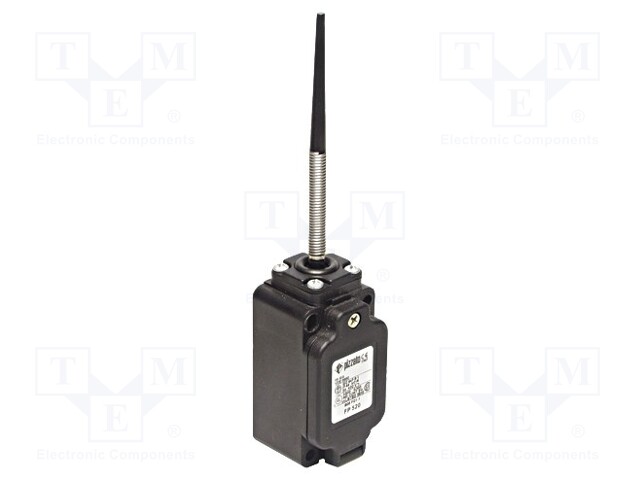Limit switch; rubber seal,spring, total length 101,5mm; 10A