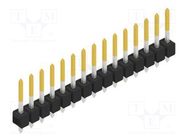 Connector: pin strips; pin header; male; PIN: 15; 2.54mm; THT; 1x15