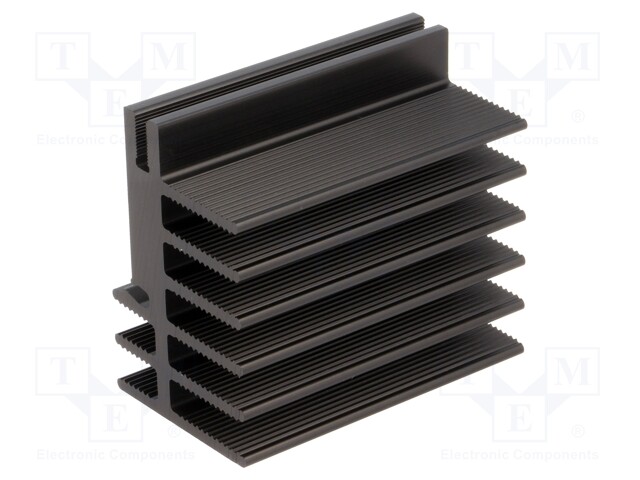 Heatsink: extruded; black; L: 50mm; W: 30mm; H: 45mm; aluminium