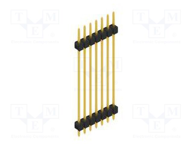 Connector: pin strips; pin header; male; PIN: 7; 2.54mm; THT; 1x7