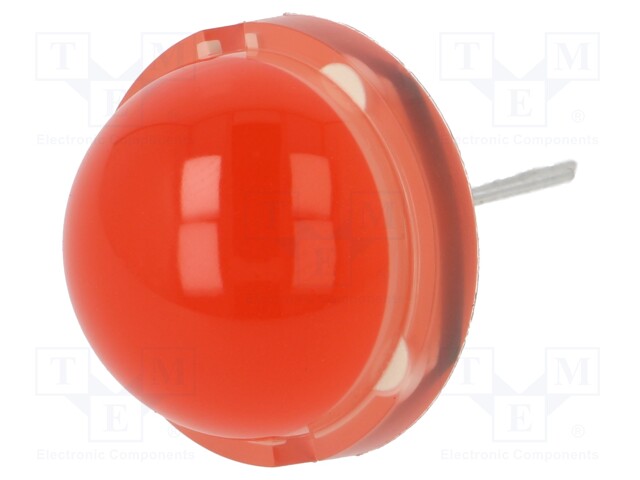 LED; 20mm; red; 500÷900mcd; 120°; Front: convex; 5.85÷7.5V