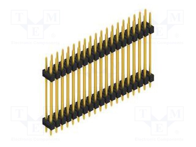 Connector: pin strips; pin header; male; PIN: 38; 2.54mm; THT; 2x19