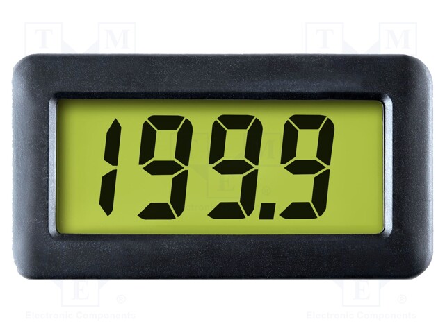 Ammeter; digital,mounting; on panel; Char: 19mm; Sampling: 2,5x/s
