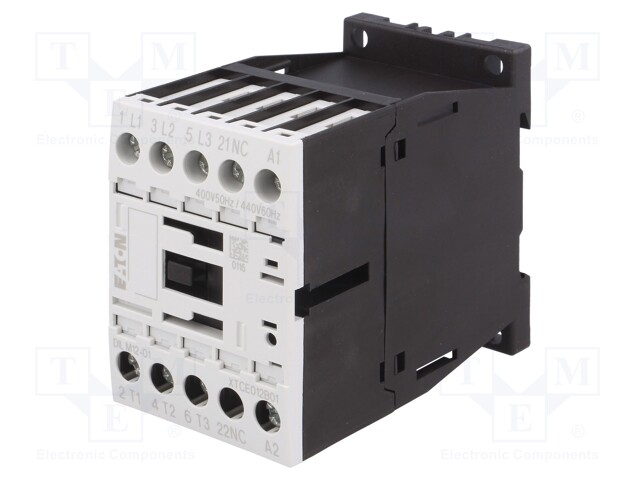 Contactor: 3-pole; NO x3; Auxiliary contacts: NC; 400VAC; 12A; 690V