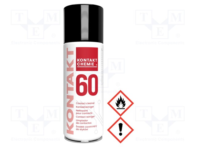 Cleaning agent; KONTAKT60; 200ml; spray; can; red; cleaning