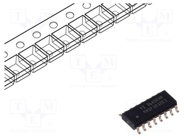 IC: interface; receiver,line driver; RS232; 1000kbps; SOIC16