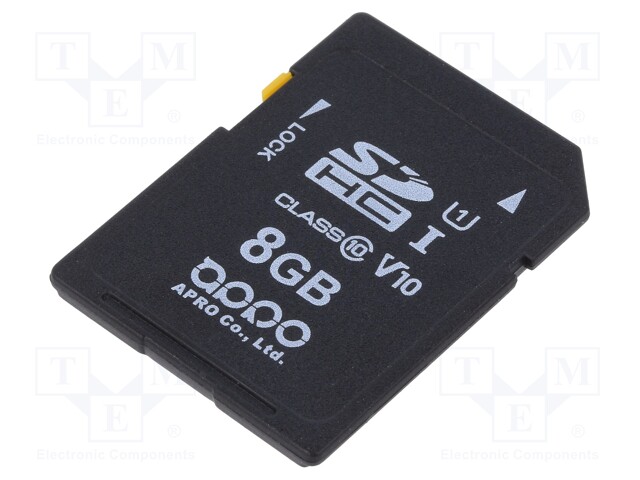 Memory card; industrial; MLC,SDHC; 8GB; -25÷85°C; PHANES-F