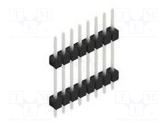 Connector: pin strips; pin header; male; PIN: 8; 2.54mm; THT; 1x8