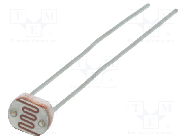 Photoresistor; 100mW; 45÷140kΩ; 540nm; Mounting: THT; 150VDC