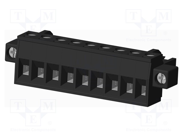 Connector: pluggable terminal block; plug; female; straight; 300V