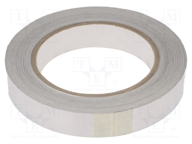 Tape: shielding; W: 19mm; L: 33m; Thk: 40um; acrylic conductive; 6%