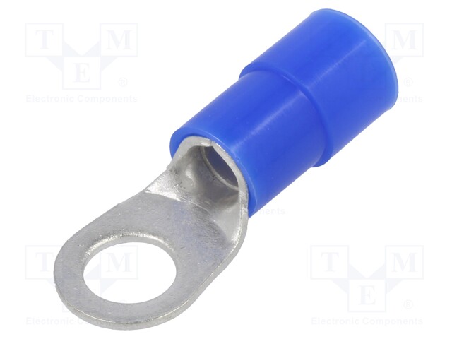 Tip: ring; M8; Ø: 8.5mm; 16mm2; crimped; for cable; insulated; tinned