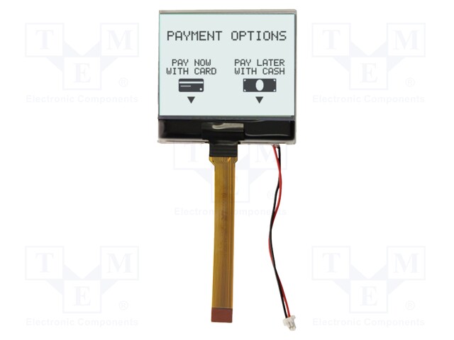 Display: LCD; graphical; 160x100; FSTN Positive; white; LED; PIN: 14