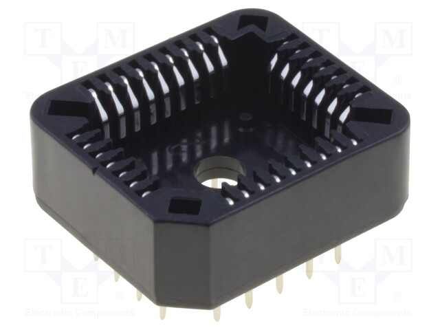Socket: PLCC; PIN: 32; phosphor bronze; 1A; thermoplastic; UL94V-0