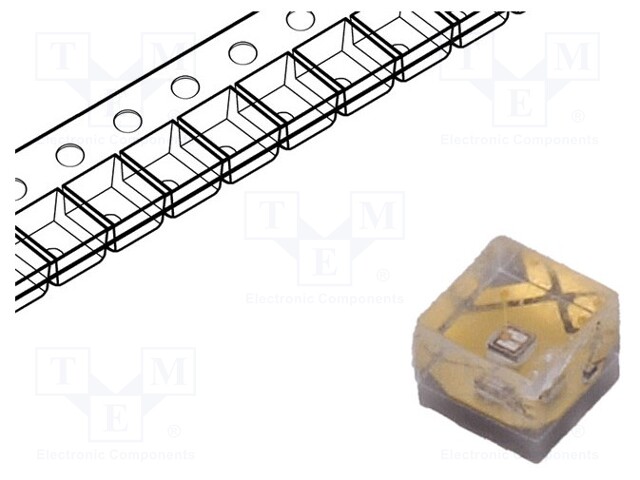 LED; 1.6x1.6x1.38mm; ultraviolet; 135°; 20mA; λd: 370-380nm; 2.8÷4V