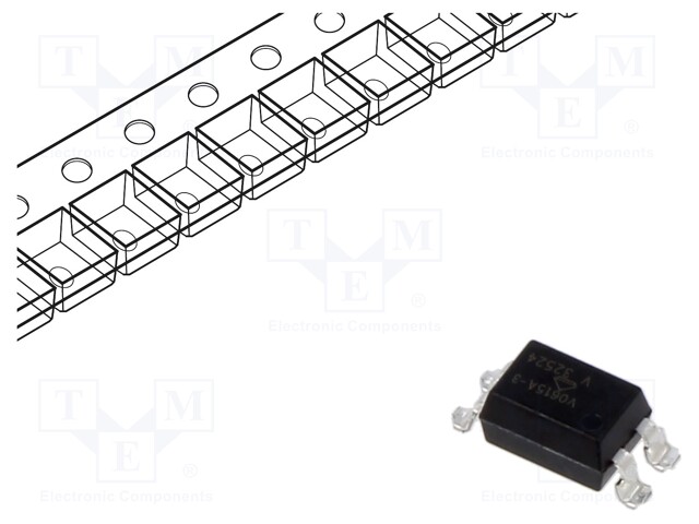Optocoupler; SMD; Ch: 1; OUT: transistor; Uinsul: 5kV; Uce: 70V; SMD4