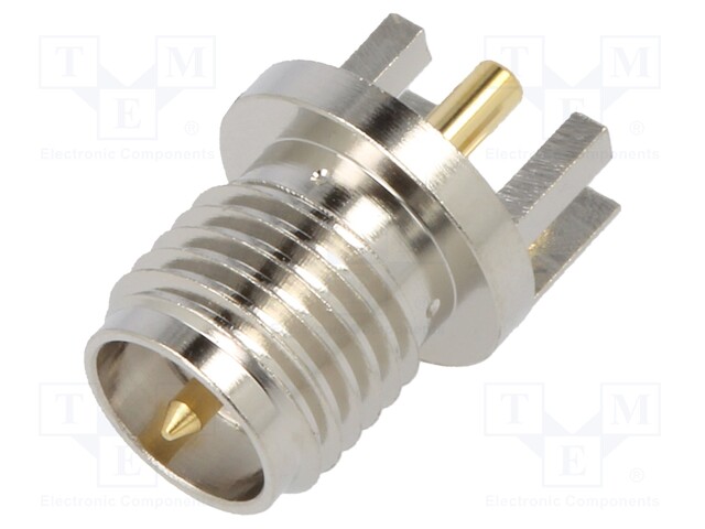 Socket; SMA; male,reverse; card edge; 50Ω; SMT; on PCBs; teflon