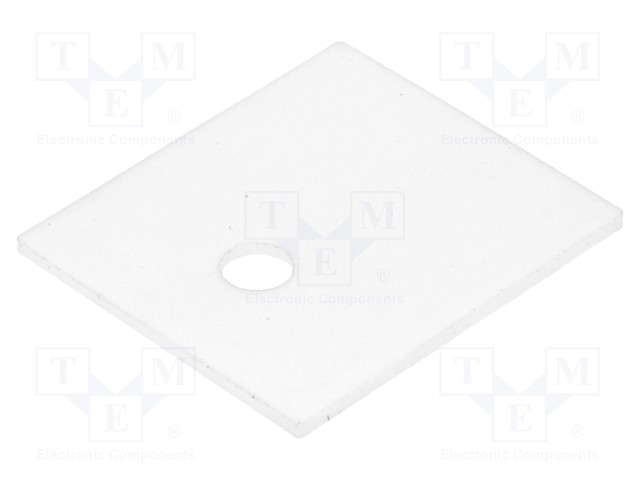 Heat transfer pad: ceramic; TO3P; L: 20mm; W: 23mm; D: 1mm; 25W/mK