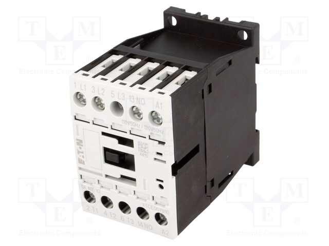 Contactor: 3-pole; NO x3; Auxiliary contacts: NO; 110VAC; 7A; DILM7