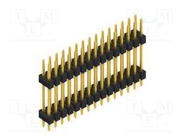 Connector: pin strips; pin header; male; PIN: 30; 2.54mm; THT; 2x15