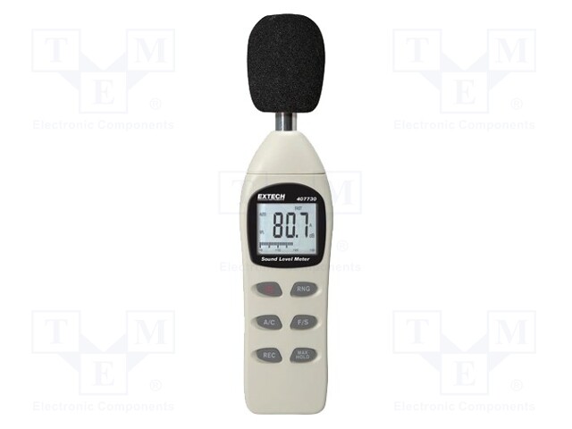 Meter: sound level; bargraph,LCD (2000); Sound level: 40÷130dB