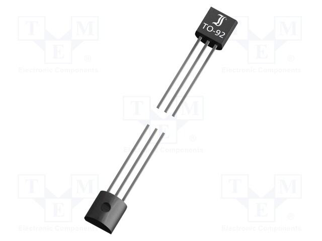 Transistor: NPN; bipolar; 45V; 0.8A; 625mW; TO92