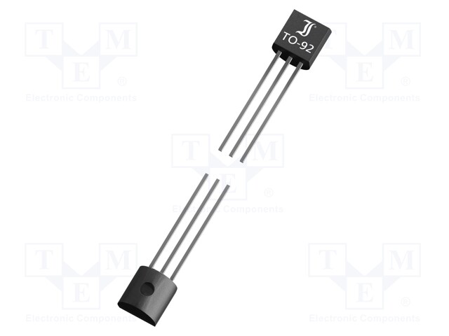 Transistor: NPN; bipolar; 30V; 0.1A; 500mW; TO92