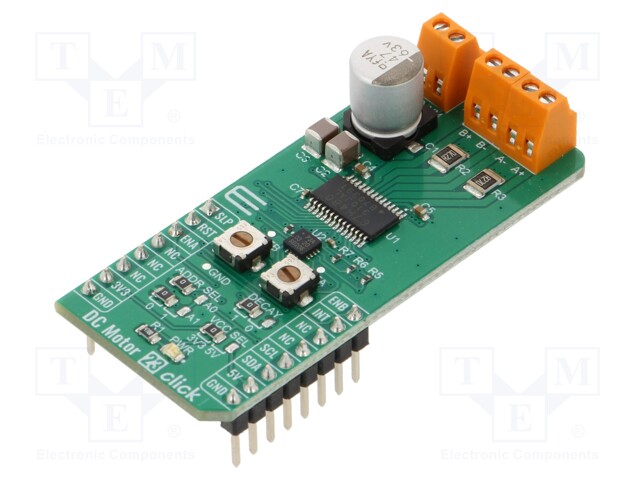 Click board; motor driver; GPIO,I2C; TB67H480FNG; 3.3VDC,5VDC