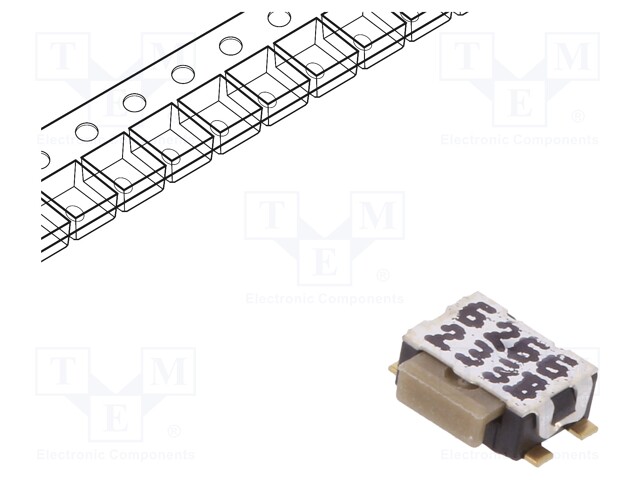 Microswitch TACT; SPST-NO; Pos: 2; 0.05A/32VDC; SMT; none; 3N; IP40