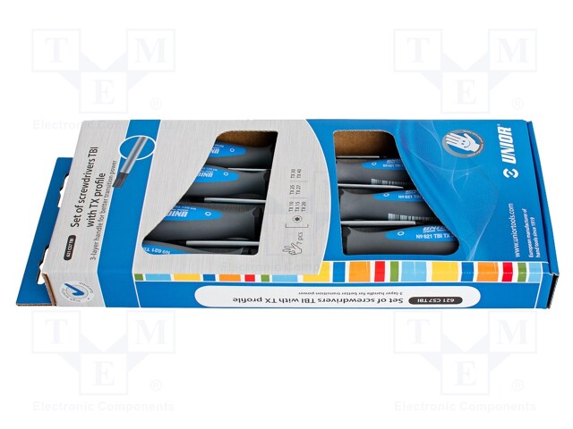 Kit: screwdrivers; Torx®; 621CS7TBI; cardboard packaging,box